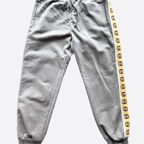 Gucci Grey GG Striped Sweatpants